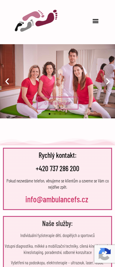 Současný web Ambulance fyzioterapie a sportu Opava – Ambulance fyzioterapie a sportu Opava na mobilu