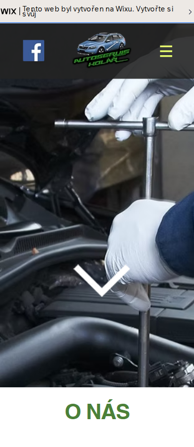 Současný web Autoservis Kolář Ústí nad Labem na mobilu
