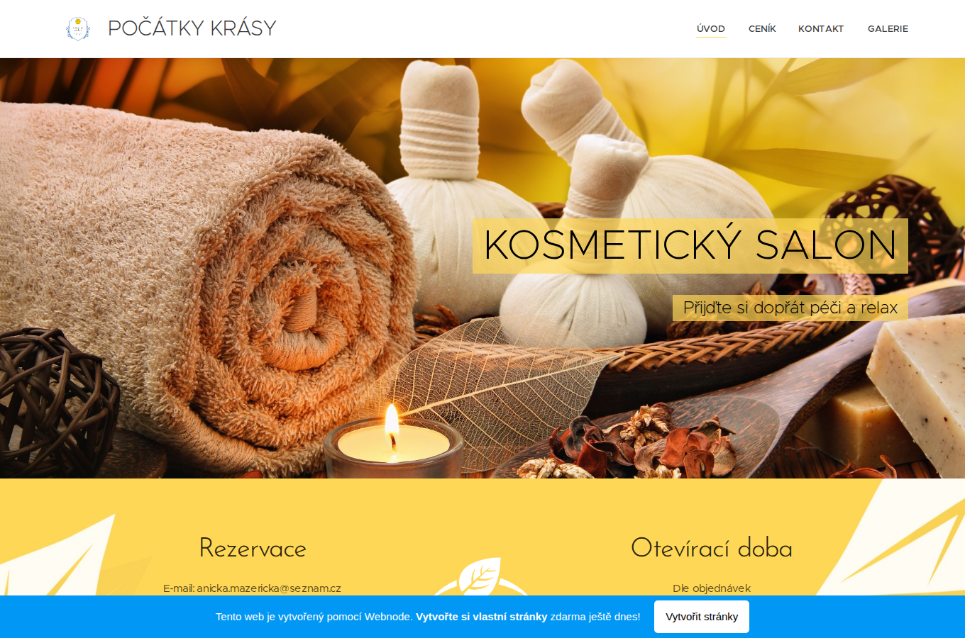 Současný web Kosmetika Počátky krásy na počítači