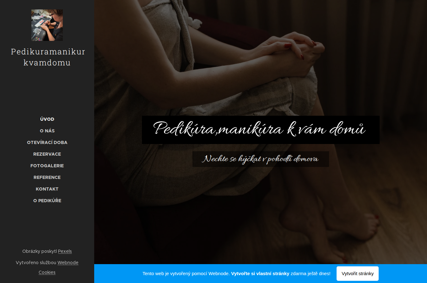 Současný web Mirka cosmetic na počítači