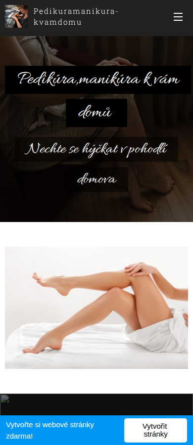 Současný web Mirka cosmetic na mobilu