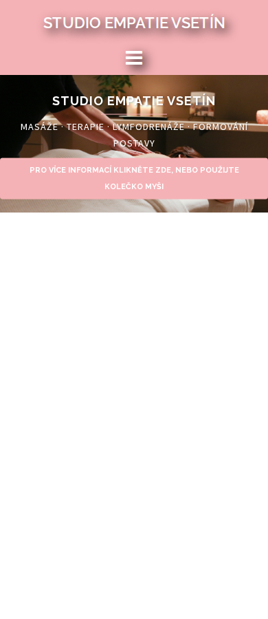 Současný web Studio Empatie Vsetín na mobilu